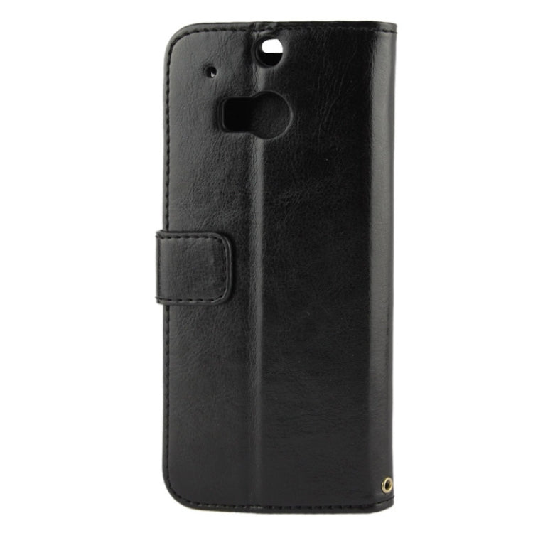 Fine Sheepskin Texture Flip Leather Case with Credit Card Slots & Holder for HTC One M8