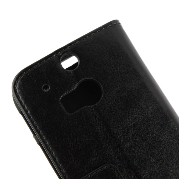 Fine Sheepskin Texture Flip Leather Case with Credit Card Slots & Holder for HTC One M8