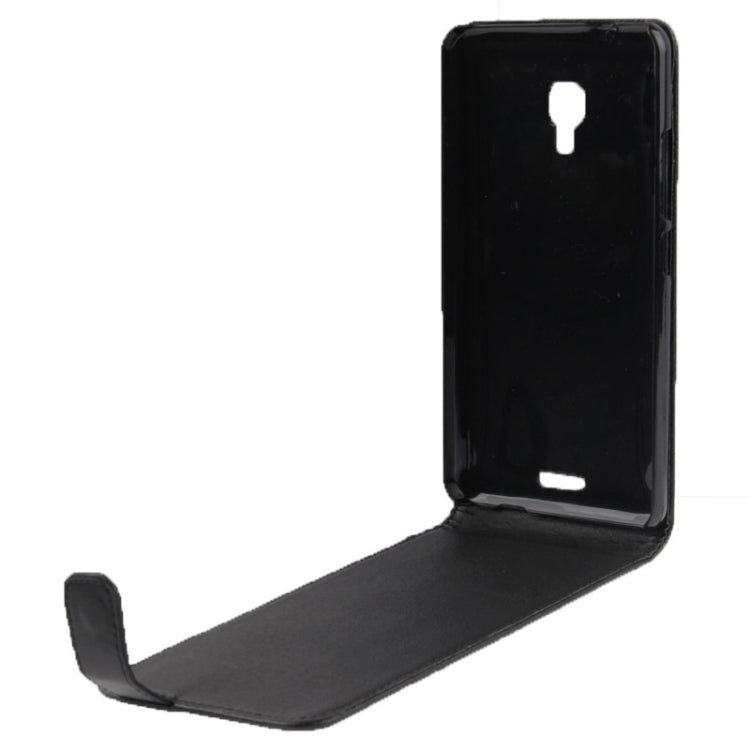Vertical Flip Leather Case for Huawei Ascend Mate2 4G (Black)