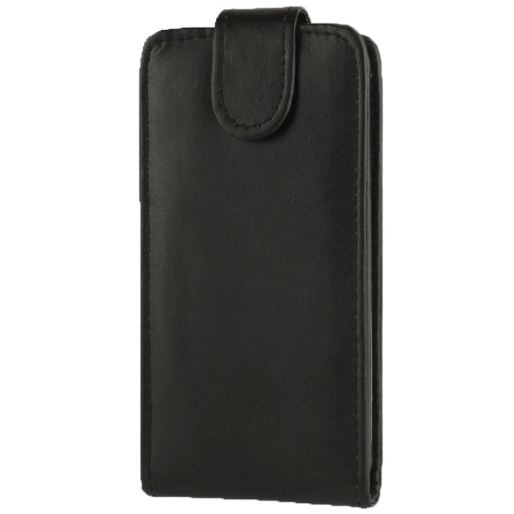 Vertical Flip Leather Case for Huawei G510 (Black)