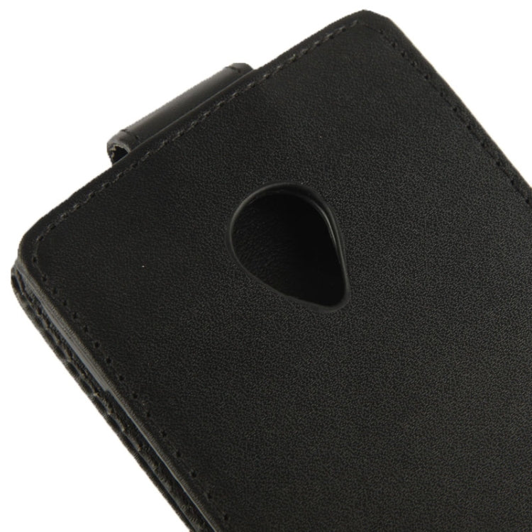 Vertical Flip Leather Case for HTC Desire 700 (Black)