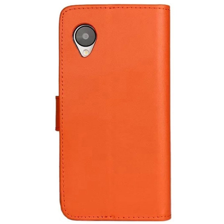 Horizontal Flip Top-grain Leather Case with Card Slots & Holder for