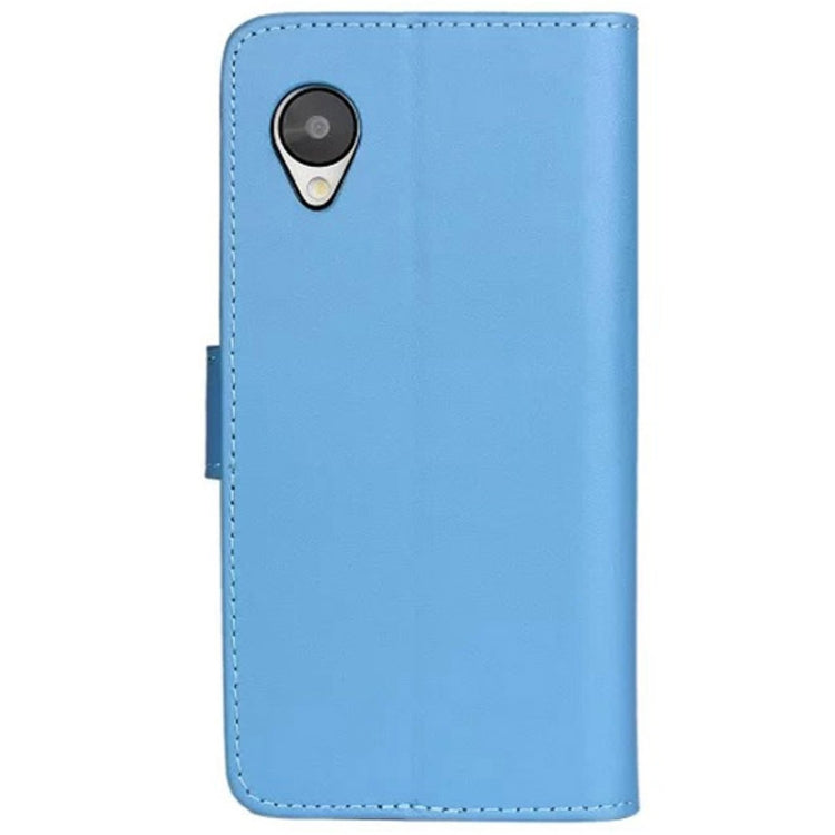 Horizontal Flip Top-grain Leather Case with Card Slots & Holder for