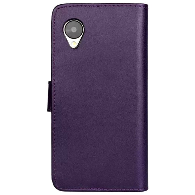 Horizontal Flip Top-grain Leather Case with Card Slots & Holder for