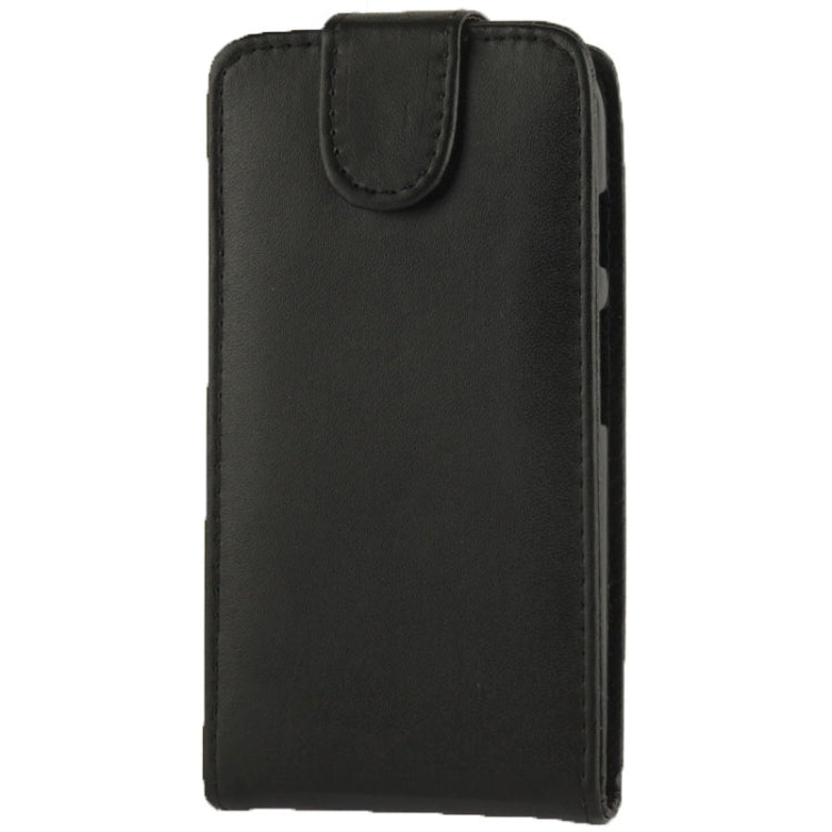 Vertical Flip Leather Case for MOTO G (Black)