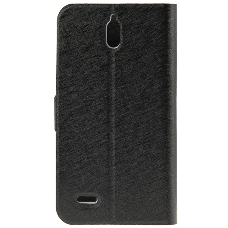 Hairline Texture Flip Leather Case with Credit Card Slots & Holder for Huawei G610