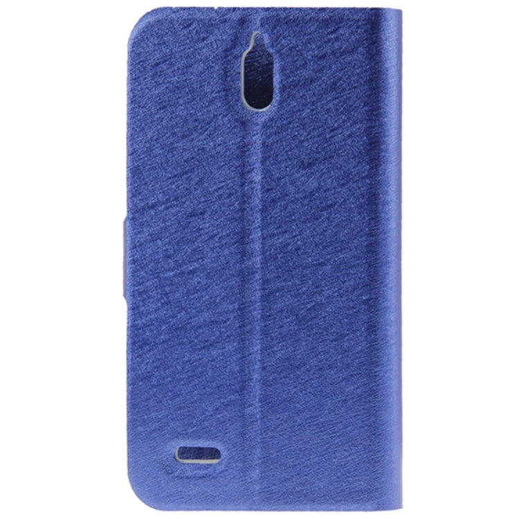 Hairline Texture Flip Leather Case with Credit Card Slots & Holder for Huawei G610