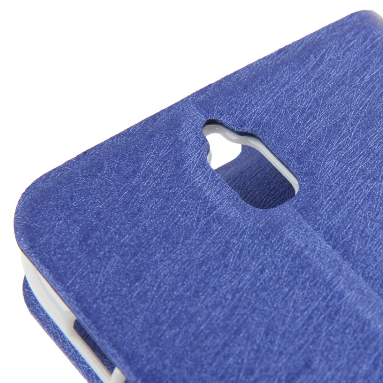 Hairline Texture Flip Leather Case with Credit Card Slots & Holder for Huawei G610