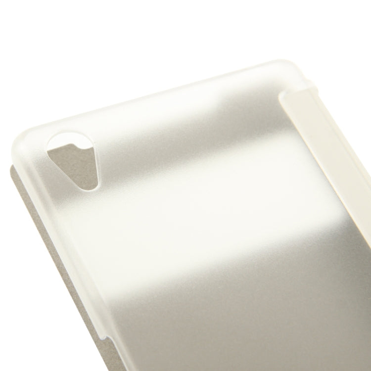 Cloth Texture Horizontal Flip Leather Case with Call Display ID for Sony Xperia Z2 / L50w