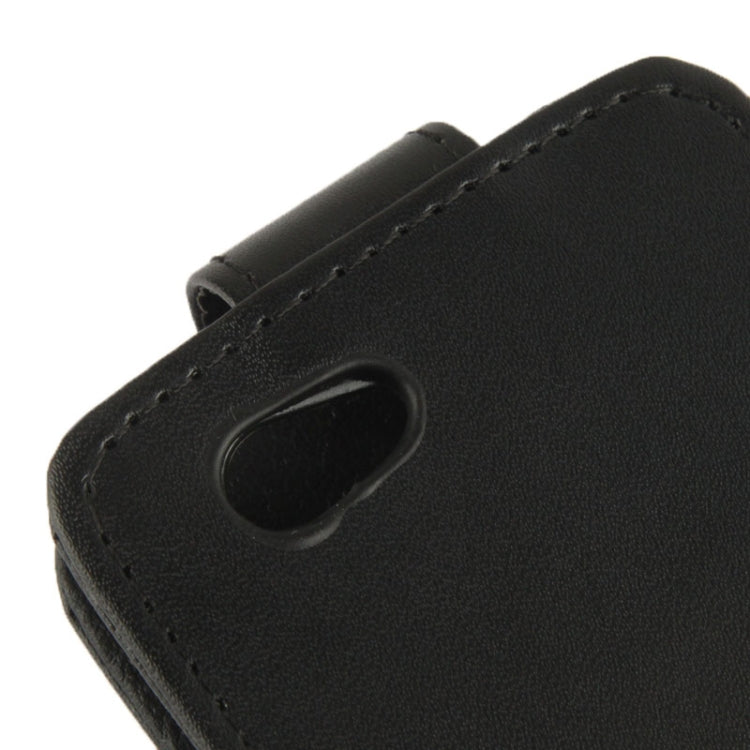 Vertical Flip Leather Case for Sony Xperia Z1 mini / M51w / D5503 / Xperia Z1 Compact (Black)
