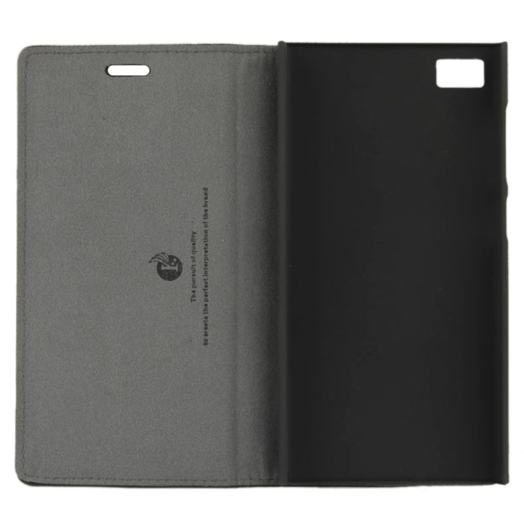 Litchi Texture Flip Top-grain Genuine Leather Case with Holder for Xiaomi MI3