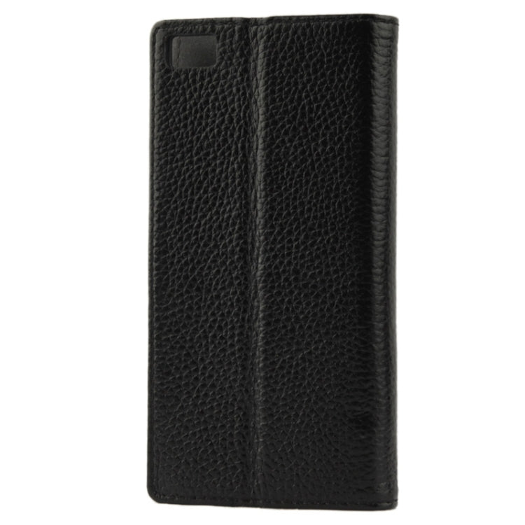 Litchi Texture Flip Top-grain Genuine Leather Case with Holder for Xiaomi MI3