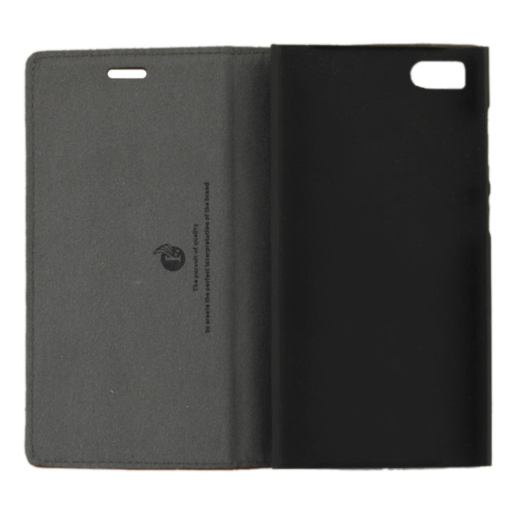 Litchi Texture Flip Top-grain Genuine Leather Case with Holder for Xiaomi MI3