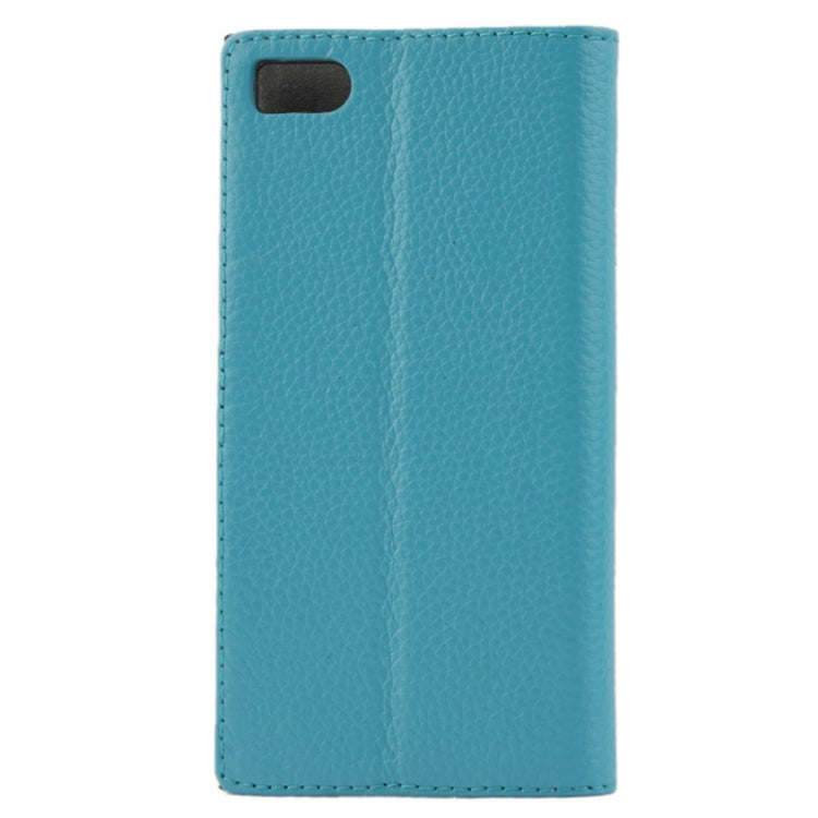 Litchi Texture Flip Top-grain Genuine Leather Case with Holder for Xiaomi MI3