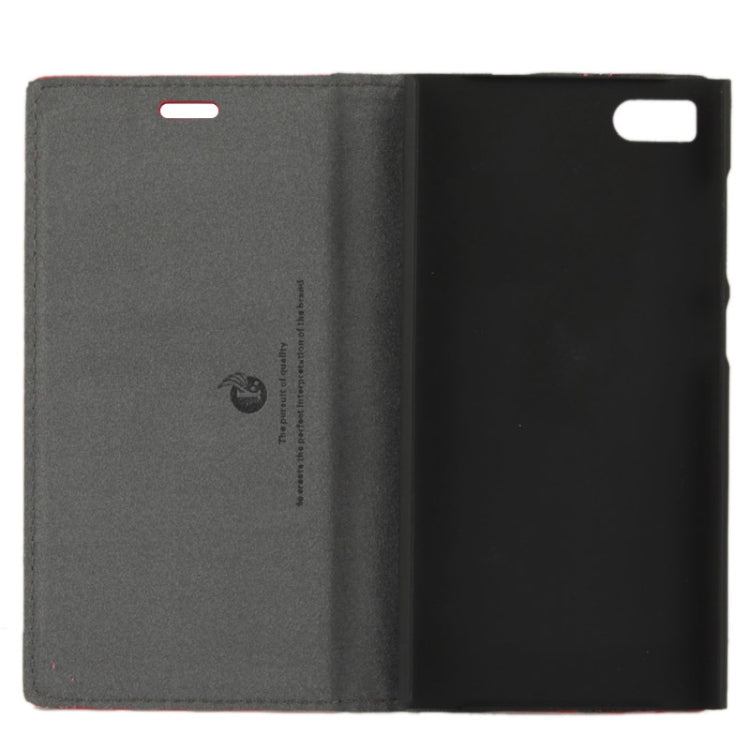 Litchi Texture Flip Top-grain Genuine Leather Case with Holder for Xiaomi MI3