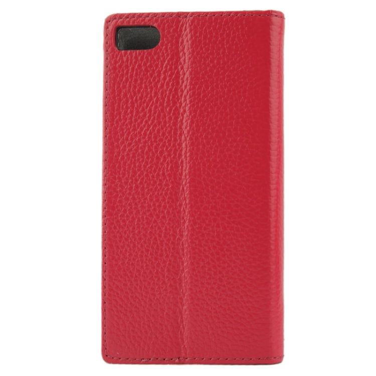 Litchi Texture Flip Top-grain Genuine Leather Case with Holder for Xiaomi MI3