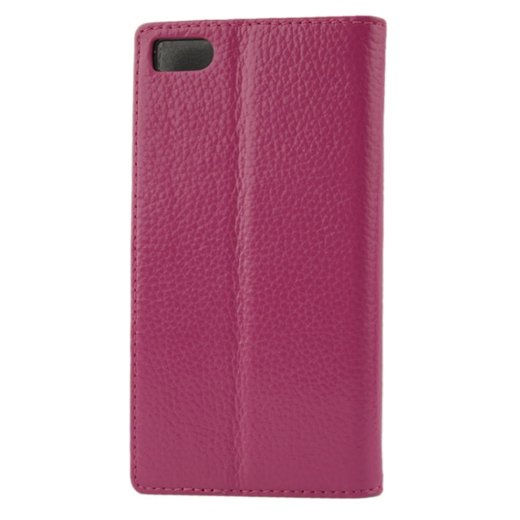 Litchi Texture Flip Top-grain Genuine Leather Case with Holder for Xiaomi MI3