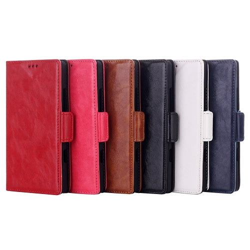 Oil Leather Case with Credit Card Slot & Holder for Nokia Lumia 1020(Magenta)