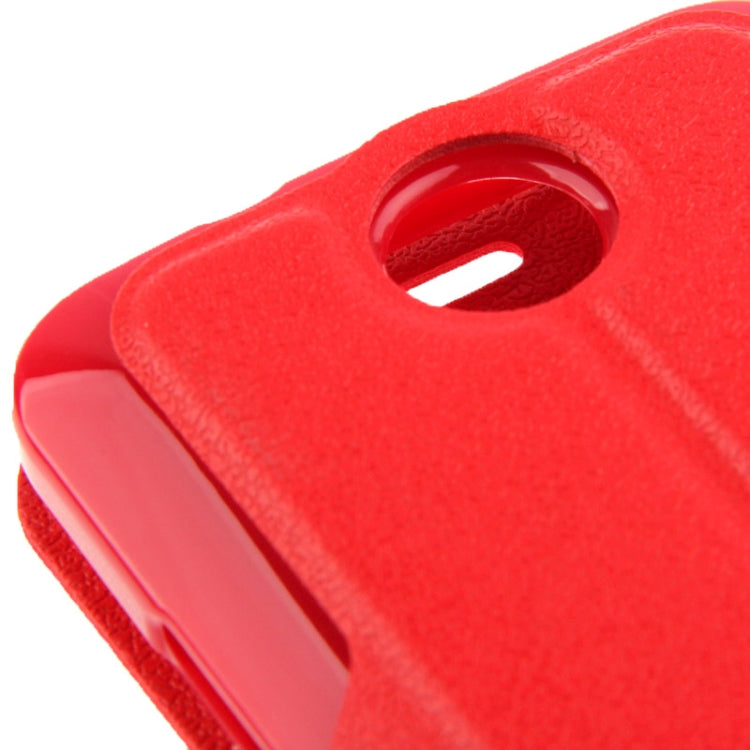 Pebble Texture Flip Leather Case with Call Display ID & Holder for HTC Desire 300