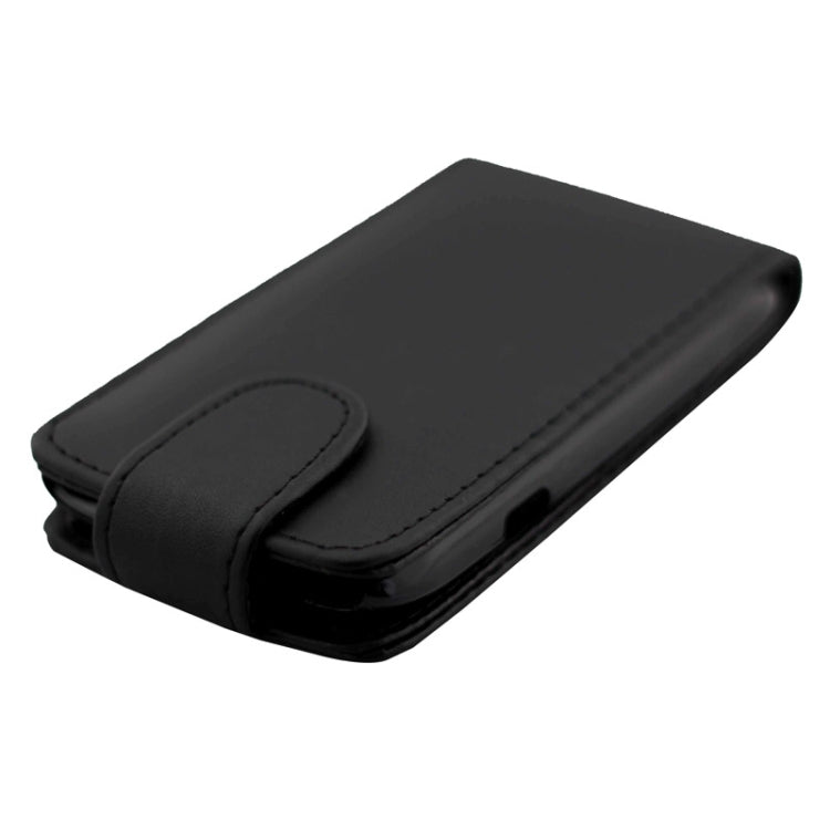 Vertical Flip Leather Case for HTC Desire V / T328W(Black)