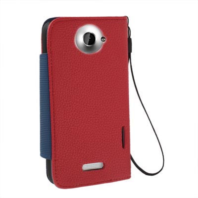 Leather Case with Credit Card & Lanyard for HTC One X / Edge / S720e,