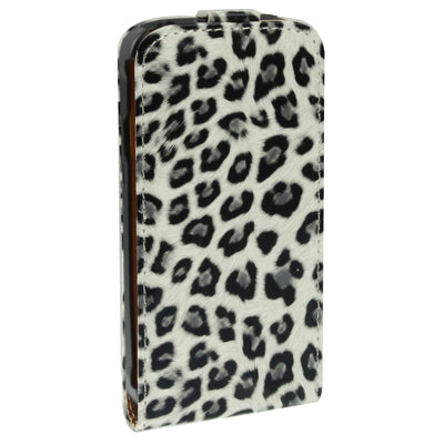 Leopard Texture Vertical Flip Leather Case for HTC One S / Z520e