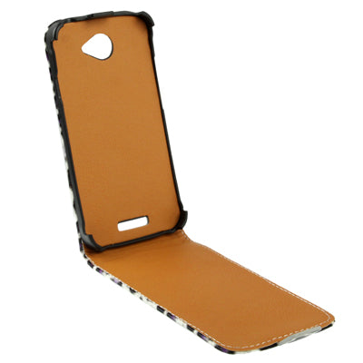 Leopard Texture Vertical Flip Leather Case for HTC One S / Z520e