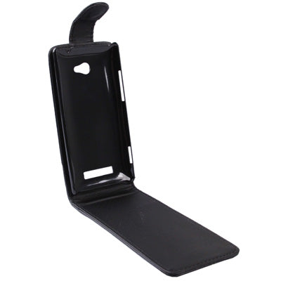 Vertical Flip Leather Case for HTC Accord / 8X (Black)