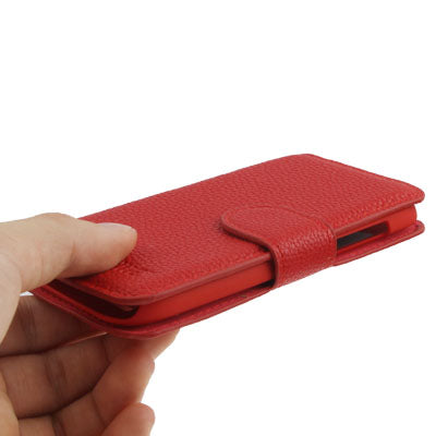 Litchi Texture Horizontal Flip Leather Case with Credit Card Slot & Holder for HTC One ST / 528T