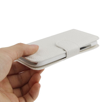 Litchi Texture Horizontal Flip Leather Case with Credit Card Slot & Holder for HTC One ST / 528T