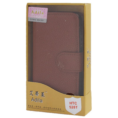 Litchi Texture Horizontal Flip Leather Case with Credit Card Slot & Holder for HTC One ST / 528T