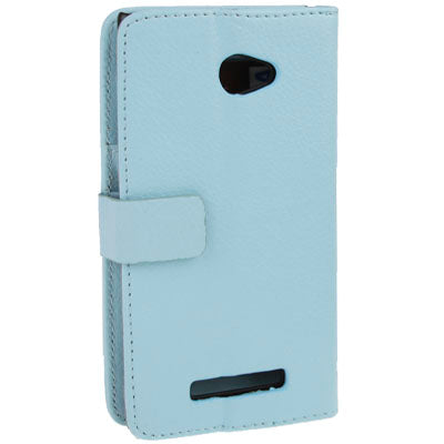 Litchi Texture Horizontal Flip Leather Case with Credit Card Slots & Holder for HTC 8X / C620e