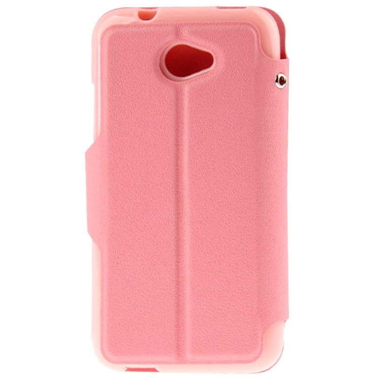 Pebble Texture Flip Leather Case with Call Display ID & Holder for HTC Desire 601 / 6160 / 619D