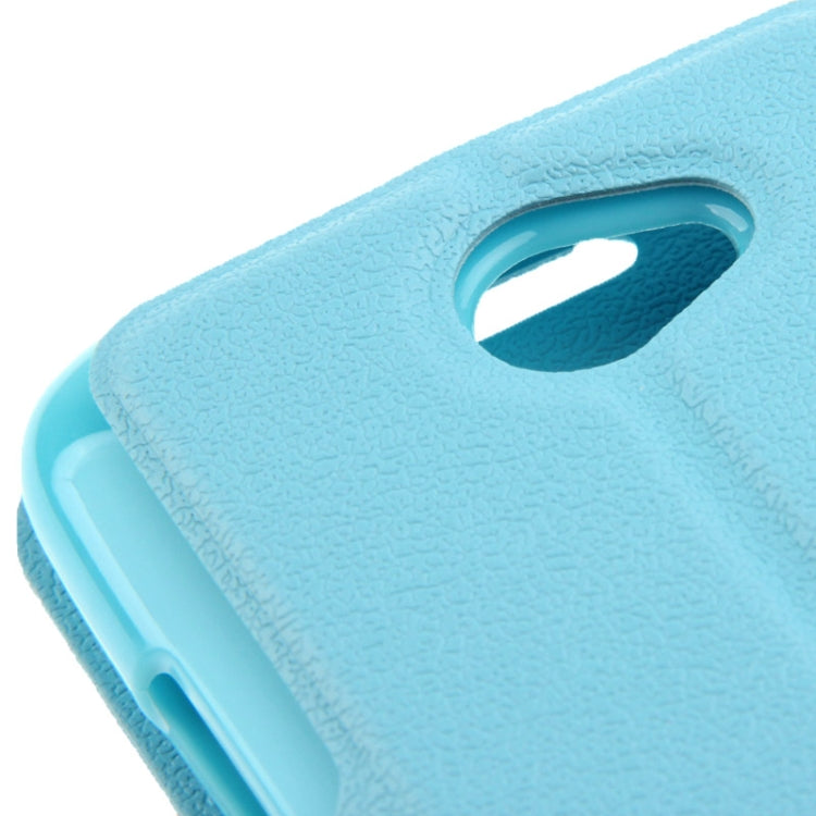 Pebble Texture Flip Leather Case with Call Display ID & Holder for HTC Desire 601 / 6160 / 619D