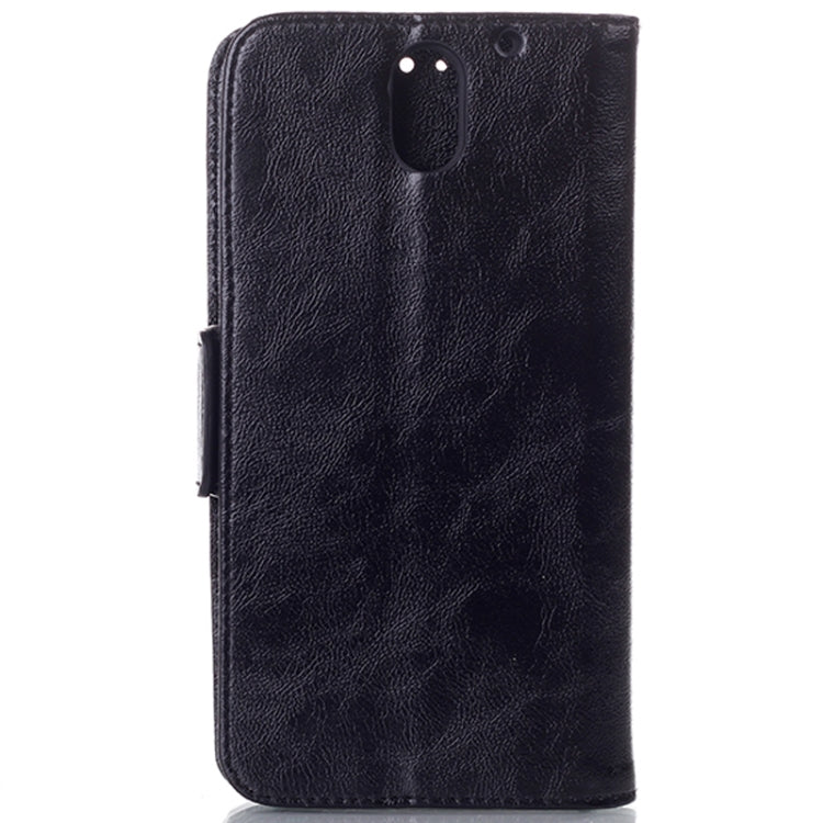 Oil Leather Case with Card Slot & Holder for HTC Desire 610