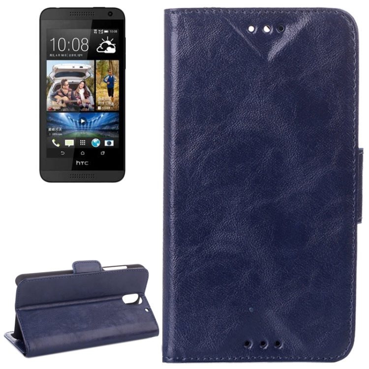 Oil Leather Case with Card Slot & Holder for HTC Desire 610