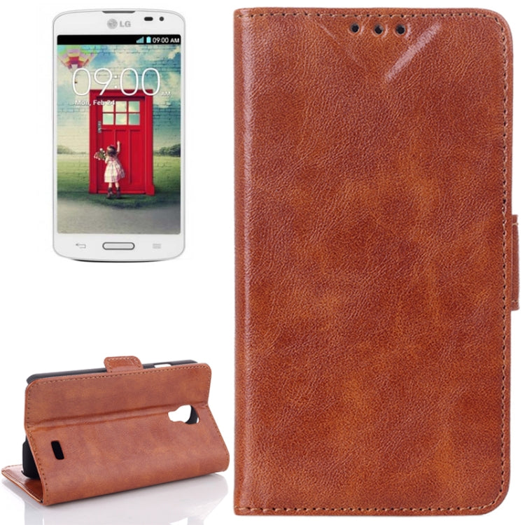 Oil Leather Case with Card Slot & Holder for LG F70 / D315