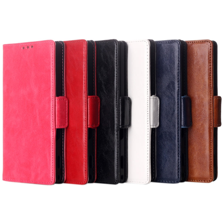 Oil Leather Case with Credit Card Slot & Holder for Sony Xperia M2 / S50h (Blue)