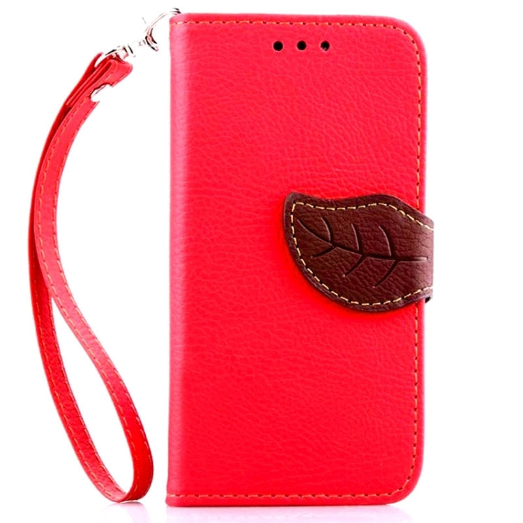 Leaf Magnetic Snap Litchi Texture Horizontal Flip Leather Case with Card Slots & Holder & Lanyard for LG G3 MINI