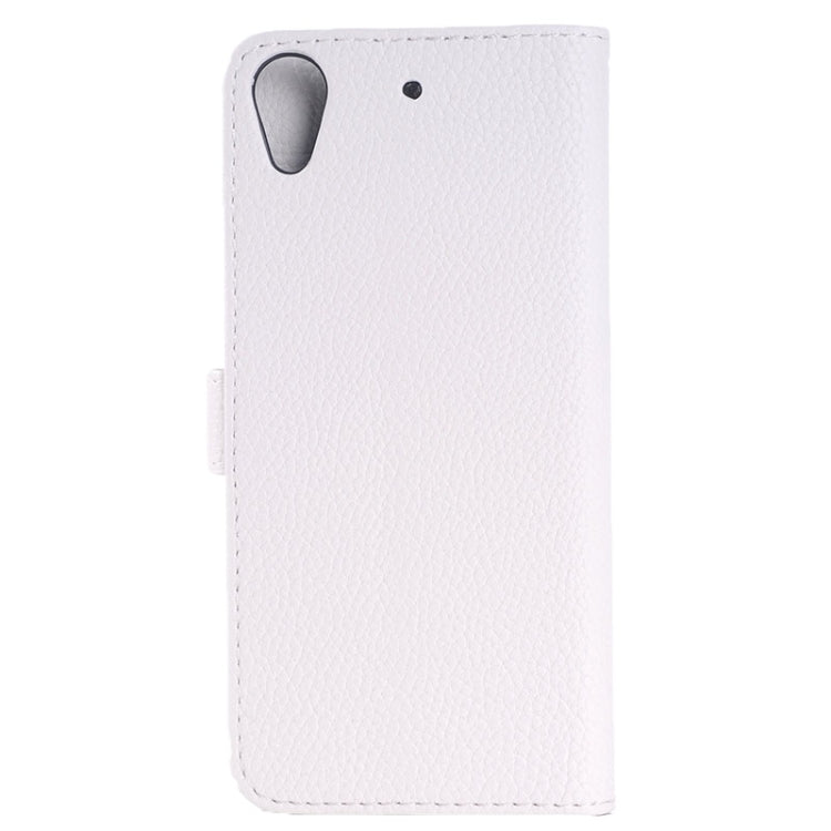Monochrome Litchi Texture Horizontal Flip Leather Case with Card Slots & Holder for HTC Desire 626