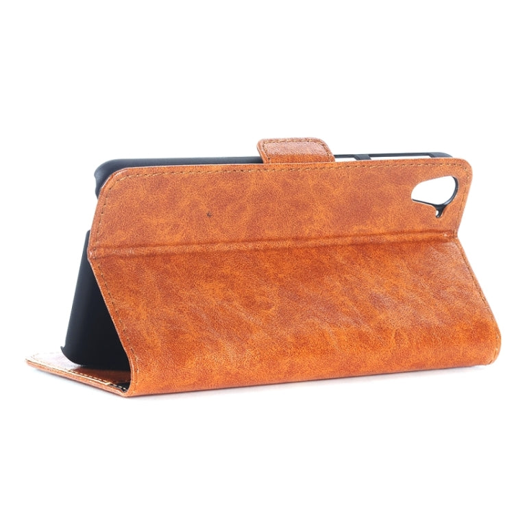 Crazy Horse Texture Horizontal Flip Leather Case with Card Slots & Holder for HTC Desire 626