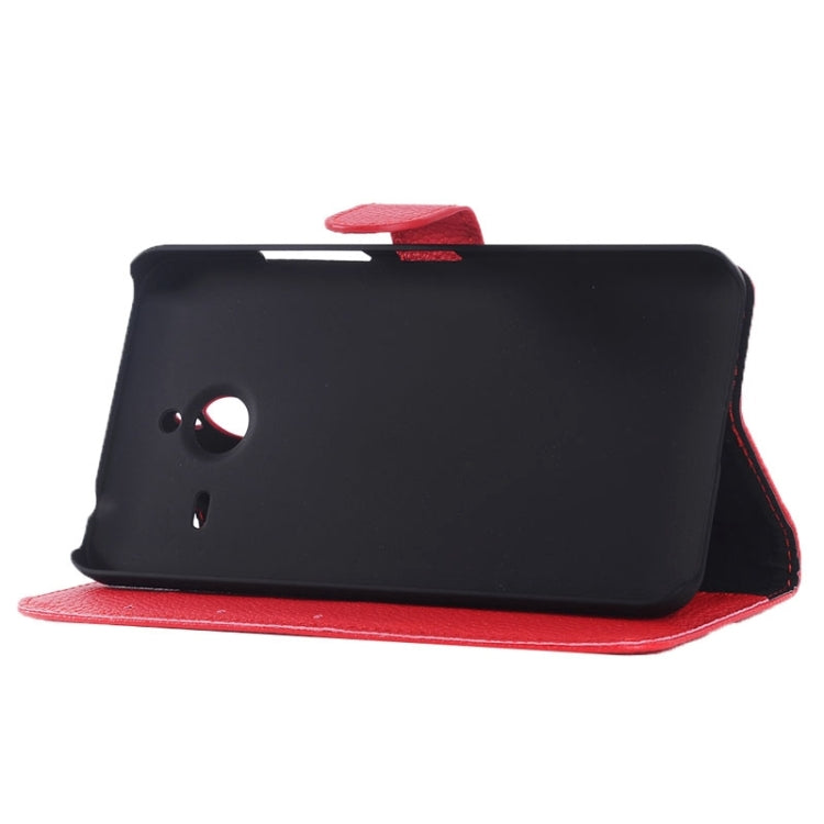 Litchi Texture Horizontal Flip Leather Case with Card Slots & Holder for Microsoft Lumia 640 XL