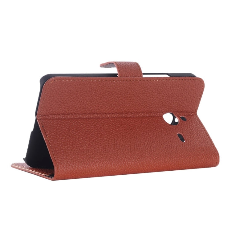 Litchi Texture Horizontal Flip Leather Case with Card Slots & Holder for Microsoft Lumia 640 XL