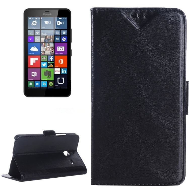 Crazy Horse Texture Horizontal Flip Leather Case with Card Slots & Holder for Microsoft Lumia 640 XL