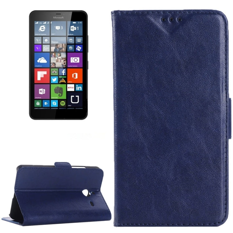 Crazy Horse Texture Horizontal Flip Leather Case with Card Slots & Holder for Microsoft Lumia 640 XL