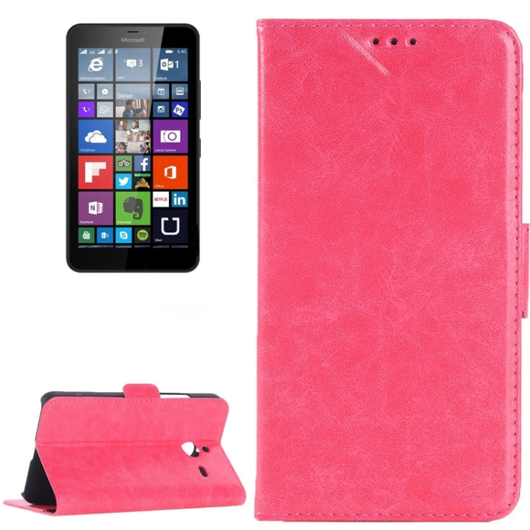 Crazy Horse Texture Horizontal Flip Leather Case with Card Slots & Holder for Microsoft Lumia 640 XL
