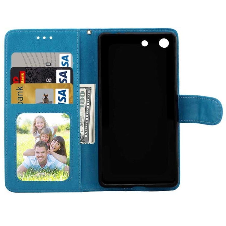 Crazy Horse Texture Horizontal Flip Leather Case with Holder & Card Slots & Wallet & Photo Frame for Sony Xperia M5 / E5603 / E5606 / E5653 / E5633 / E5643 / E5663