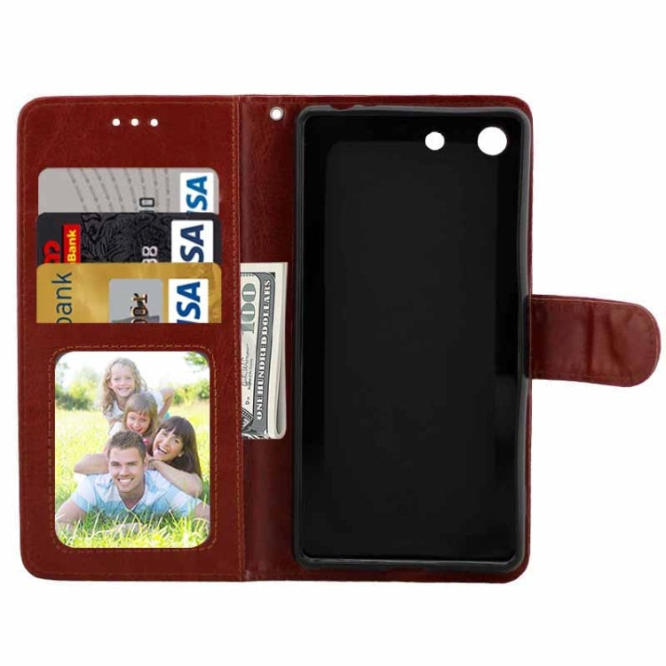 Crazy Horse Texture Horizontal Flip Leather Case with Holder & Card Slots & Wallet & Photo Frame for Sony Xperia M5 / E5603 / E5606 / E5653 / E5633 / E5643 / E5663