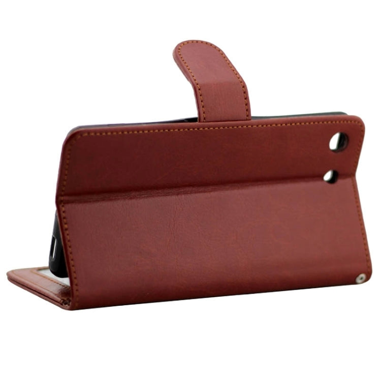 Crazy Horse Texture Horizontal Flip Leather Case with Holder & Card Slots & Wallet & Photo Frame for Sony Xperia M5 / E5603 / E5606 / E5653 / E5633 / E5643 / E5663