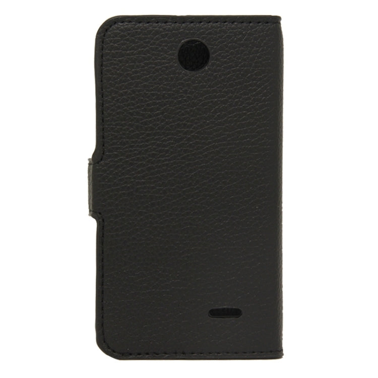 Litchi Texture Horizontal Flip Magnetic Buckle Leather Case with Holder & Card Slots & Wallet for HTC Desire 310